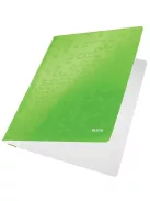 Gyorsfűző, laminált karton, A4, LEITZ "Wow", zöld (E30010054)