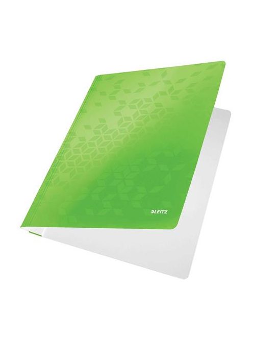 Gyorsfűző, laminált karton, A4, LEITZ "Wow", zöld (E30010054)