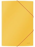 Gumis mappa, 15 mm, karton, A4, LEITZ "Cosy", melegsárga (E30020019)