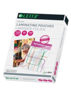   Meleglamináló fólia, 125 mikron, A6, fényes, LEITZ "iLam" (E33806)