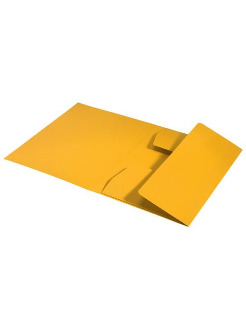 Pólyás dosszié, karton, A4, LEITZ "Recycle", sárga (E39060015)