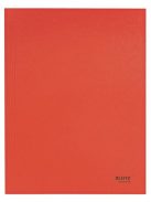 Pólyás dosszié, karton, A4, LEITZ "Recycle", piros (E39060025)