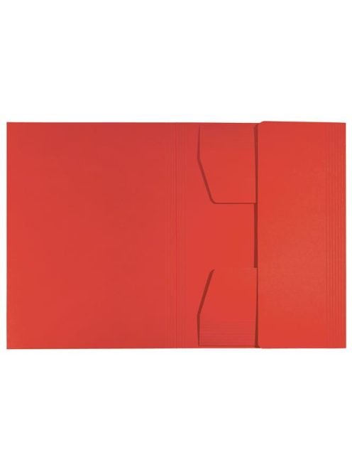 Pólyás dosszié, karton, A4, LEITZ "Recycle", piros (E39060025)