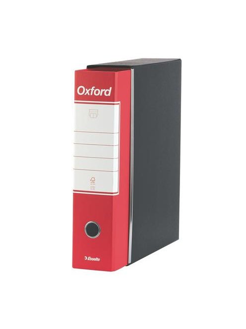 Tokos iratrendező, 80 mm, A4, karton, ESSELTE "Oxford", piros (E390783160)