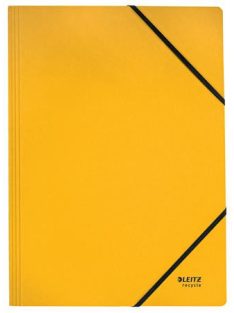   Gumis mappa, karton, A4, LEITZ "Recycle", sárga (E39080015)