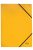Gumis mappa, karton, A4, LEITZ "Recycle", sárga (E39080015)
