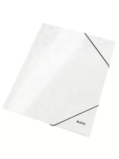   Gumis mappa, 15 mm, karton, A4, LEITZ "Wow", fehér (E39820001)