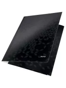 Gumis mappa, 15 mm, karton, A4, LEITZ "Wow", fekete (E39820095)