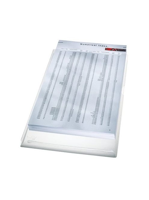 Genotherm, "L", A4, 170 mikron, narancsos felület, 20 mm, LEITZ "Jumbo" (E40563003)