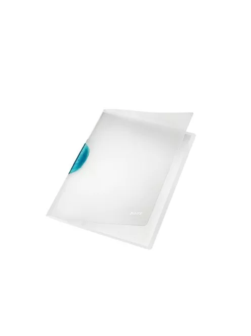 Gyorsfűző, klipes, PP, A4, LEITZ "ColorClip Magic", világoskék (E41740030)