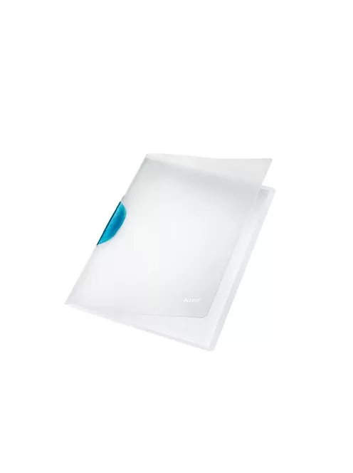 Gyorsfűző, klipes, PP, A4, LEITZ "ColorClip Magic", világoskék (E41740030)