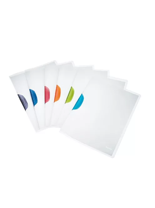 Gyorsfűző, klipes, PP, A4, LEITZ "ColorClip Magic", világoskék (E41740030)
