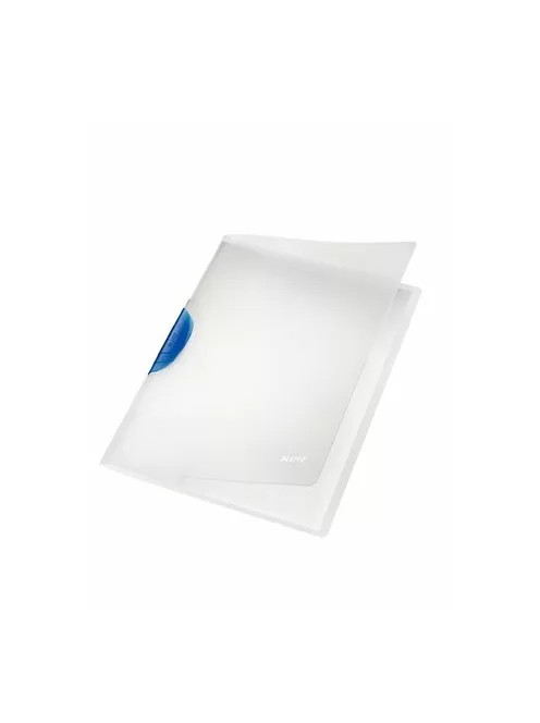 Gyorsfűző, klipes, PP, A4, LEITZ "ColorClip Magic", kék (E41740035)