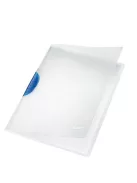 Gyorsfűző, klipes, PP, A4, LEITZ "ColorClip Magic", kék (E41740035)