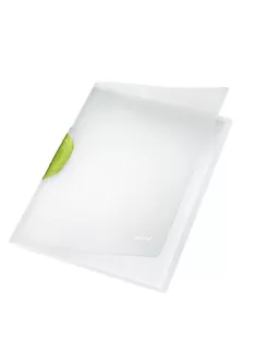   Gyorsfűző, klipes, PP, A4, LEITZ "ColorClip Magic", zöld (E41740059)