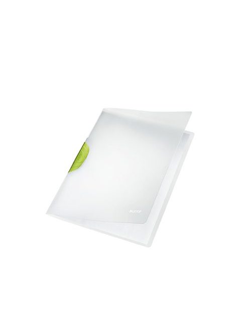 Gyorsfűző, klipes, PP, A4, LEITZ "ColorClip Magic", zöld (E41740059)