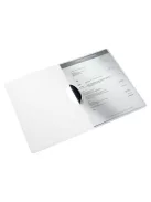 Gyorsfűző, klipes, PP, A4, LEITZ "Wow ColorClip", fehér (E41850001)