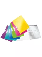 Gyorsfűző, klipes, PP, A4, LEITZ "Wow ColorClip", fehér (E41850001)