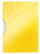 Gyorsfűző, klipes, PP, A4, LEITZ "Wow ColorClip", sárga (E41850016)