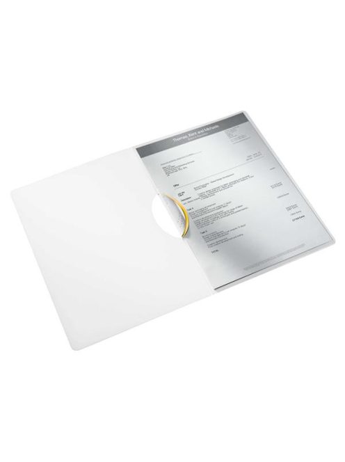 Gyorsfűző, klipes, PP, A4, LEITZ "Wow ColorClip", sárga (E41850016)