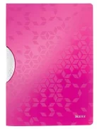 Gyorsfűző, klipes, PP, A4, LEITZ "Wow ColorClip" rózsaszín (E41850023)
