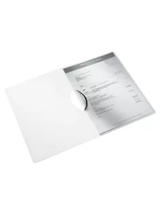   Gyorsfűző, klipes, PP, A4, LEITZ "Wow ColorClip", fekete (E41850095)