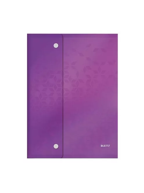 Irattartó tasak, A4, PP, patentos, LEITZ "Wow", vegyes színek (E44690099)