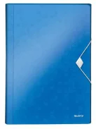 Harmonikamappa, A4, PP, 6 rekeszes, LEITZ "Wow", kék (E45890036)