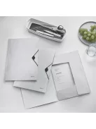 Gumis mappa, PP, A4, LEITZ "Wow", fehér (E45990001)