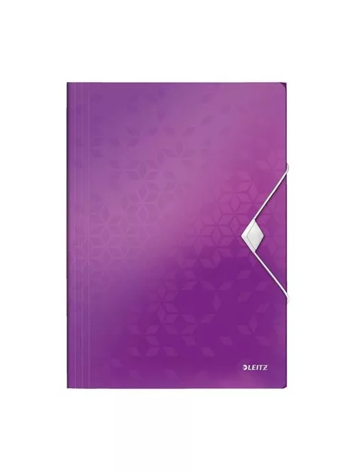 Gumis mappa, PP, A4, LEITZ "Wow", lila (E45990062)