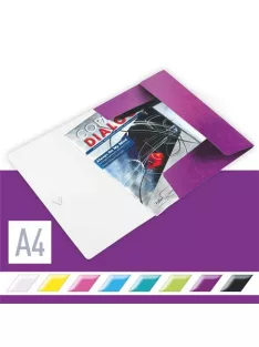 Gumis mappa, PP, A4, LEITZ "Wow", lila (E45990062)