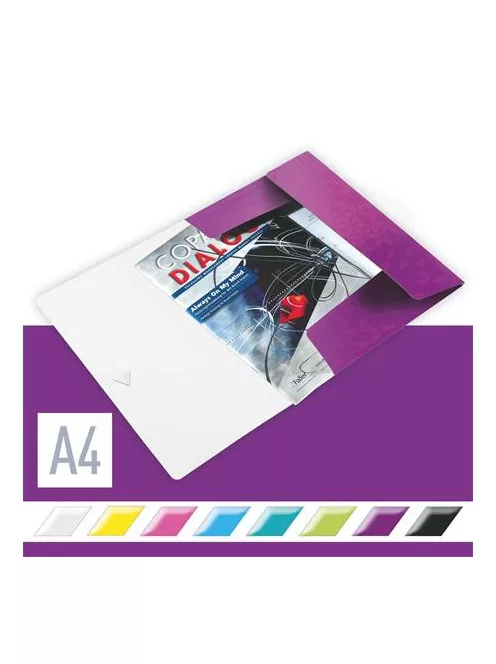 Gumis mappa, PP, A4, LEITZ "Wow", lila (E45990062)