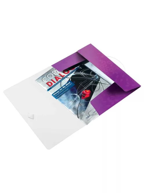 Gumis mappa, PP, A4, LEITZ "Wow", lila (E45990062)