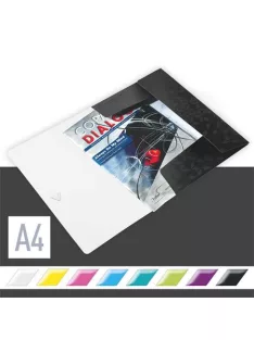   Gumis mappa, PP, A4, LEITZ "Wow", fekete (E45990095)