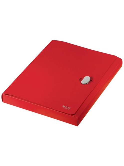 Iratvédő mappa, 38 mm, PP, A4, LEITZ "Recycle", piros (E46230025)