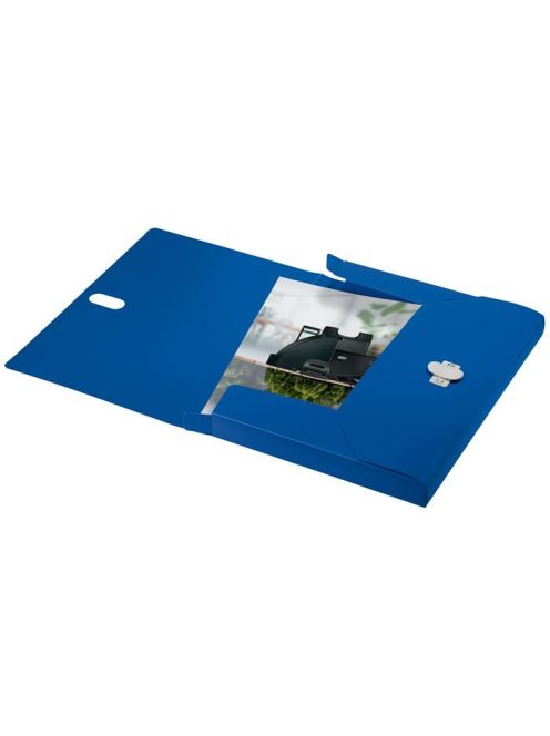 Iratvédő mappa, 38 mm, PP, A4, LEITZ "Recycle", kék (E46230035)