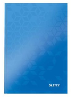   Beíró, A5, vonalas, 80 lap, keményfedeles, LEITZ "Wow", kék (E46271036)
