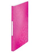 Bemutatómappa, 40 zsebes, A4, LEITZ "Wow", rózsaszín (E46320023)