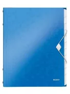 Előrendező, A4, 12 részes, műanyag, LEITZ "Wow", kék (E46340036)