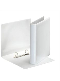   Gyűrűs könyv, panorámás, 2 gyűrű, D alakú, 46 mm, A5, PP, ESSELTE, fehér (E46571)