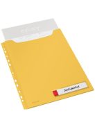 Genotherm, lefűzhető, A4 maxi, LEITZ "Cosy Privacy", melegsárga (E46680019)