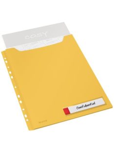   Genotherm, lefűzhető, A4 maxi, LEITZ "Cosy Privacy", melegsárga (E46680019)