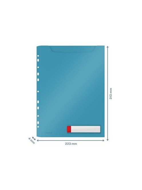 Genotherm, lefűzhető, A4 maxi, LEITZ "Cosy Privacy", nyugodtkék (E46680061)