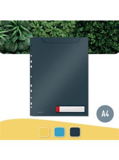   Genotherm, lefűzhető, A4 maxi, LEITZ "Cosy Privacy", bársonyszürke (E46680089)