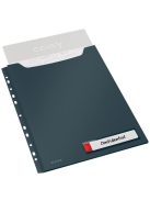 Genotherm, lefűzhető, A4 maxi, LEITZ "Cosy Privacy", bársonyszürke (E46680089)