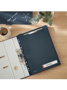 Genotherm, lefűzhető, A4 maxi, LEITZ "Cosy Privacy", bársonyszürke (E46680089)