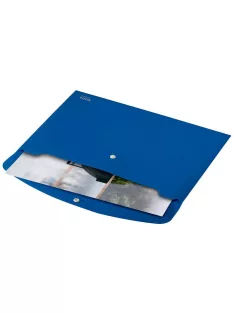  Irattartó tasak, A4, PP, patentos, LEITZ "Recycle", kék (E46780035)