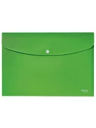 Irattartó tasak, A4, PP, patentos, LEITZ "Recycle", zöld (E46780055)