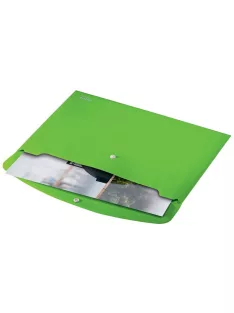  Irattartó tasak, A4, PP, patentos, LEITZ "Recycle", zöld (E46780055)
