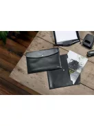 Irattartó tasak, A4, PP, patentos, LEITZ "Recycle", fekete (E46780095)